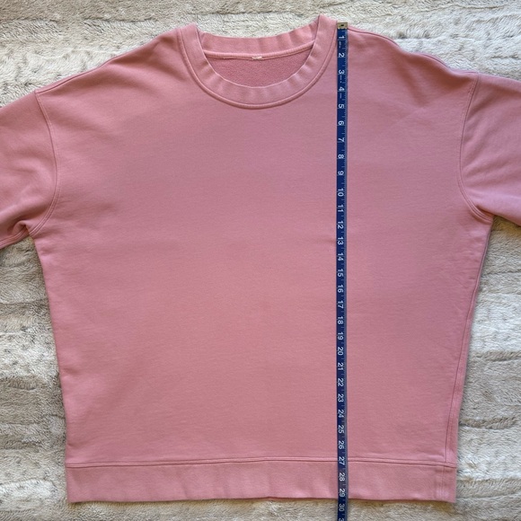 Lululemon Perfectly Oversized Crew in Pink Puff Size 12 - Picture 8 of 12